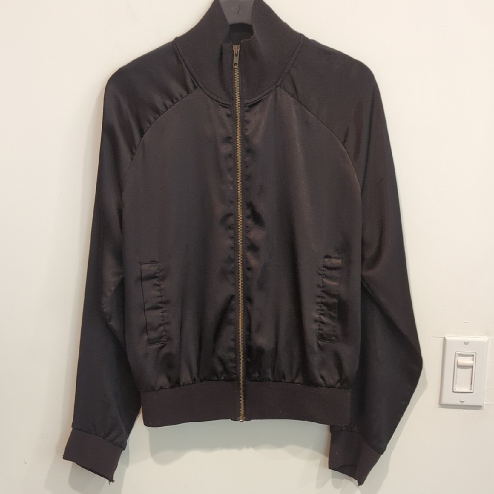 Lux Black Satin Jacket